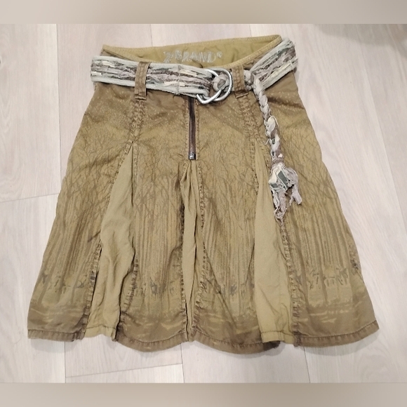 Z Brand Pleated A-line Skirt w/Belt S - Picture 5 of 6